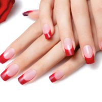 manicure czerwony french10