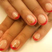 manicure czerwony french11