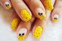 żółta sukienka manicure 9
