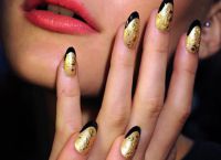 manicure ze złotem 4