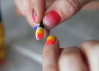 manicure z przejściem koloru9