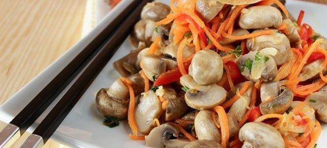 Korejské marinované houby