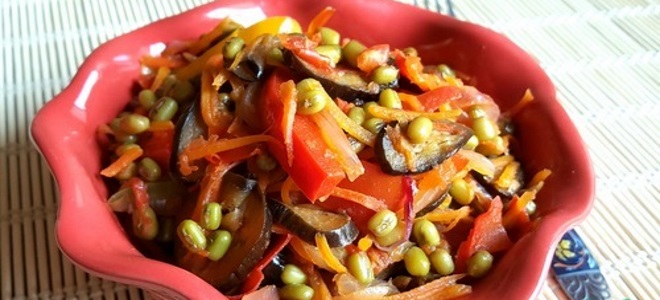 mung боб със зеленчуци - рецепта