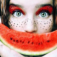 vodní melounová maska