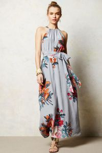 Maxi haljina s cvjetnim tiskom 1