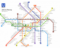 Карта на метрото в Берлин