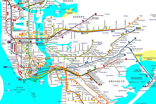 plan metra w Nowym Jorku