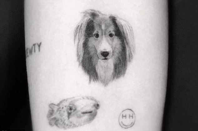 Майли Сайрус сделала новую татуировку с изображением свой собаки