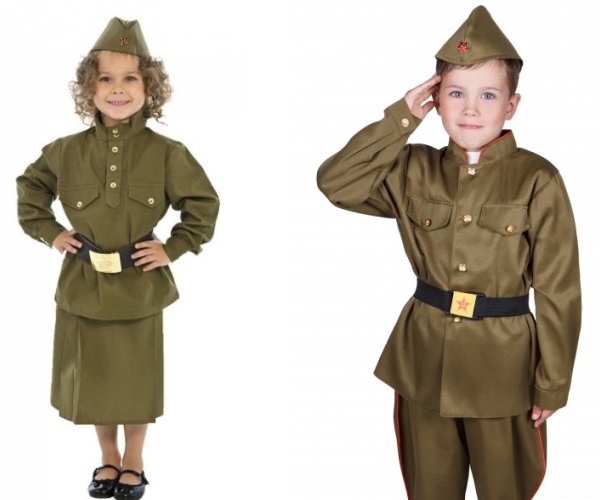 военна униформа за деца на 9 май 5