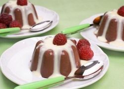mleczny czekoladowy pudding