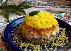 Mimosa recept s klasickým sardinkem