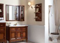 огледало с рафт за баня 9
