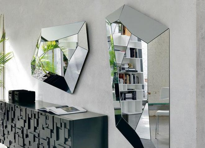 zrcadla v interiéru obývacího pokoje 6