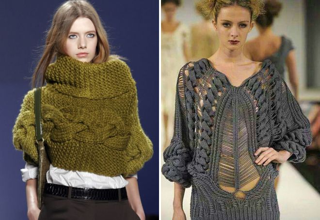 modne ženske pletene puloverji