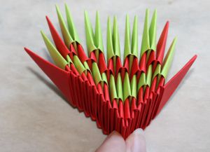 Modulární origami - dragon34