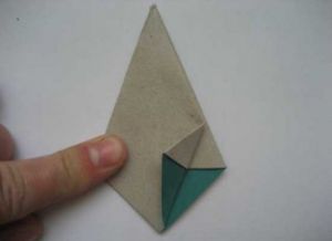 modré origami květiny21