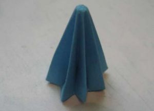 modré origami květiny32