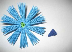 модулни оригами цветя майстор клас 6