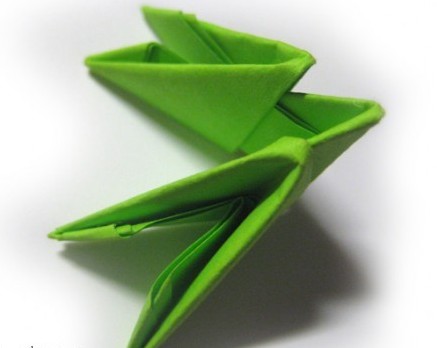 модулна змия от оригами 3