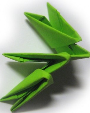 modulární hadí origami 4