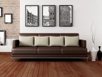 Modulární obrazy ve vnitřním prostoru obývacího pokoje 4