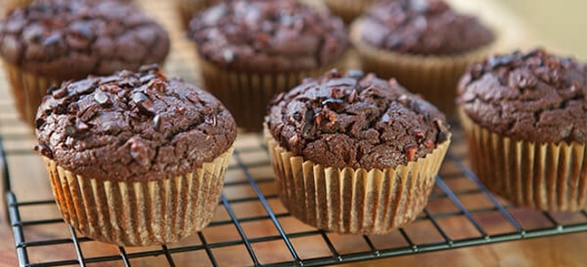 Čokoládové muffiny na kefír - recept