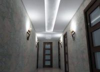 Многостенни тавани от гипсокартон с осветление10