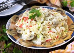 Crab salata s gljivama Recept