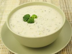 гъбна супа с рецепта за топено сирене