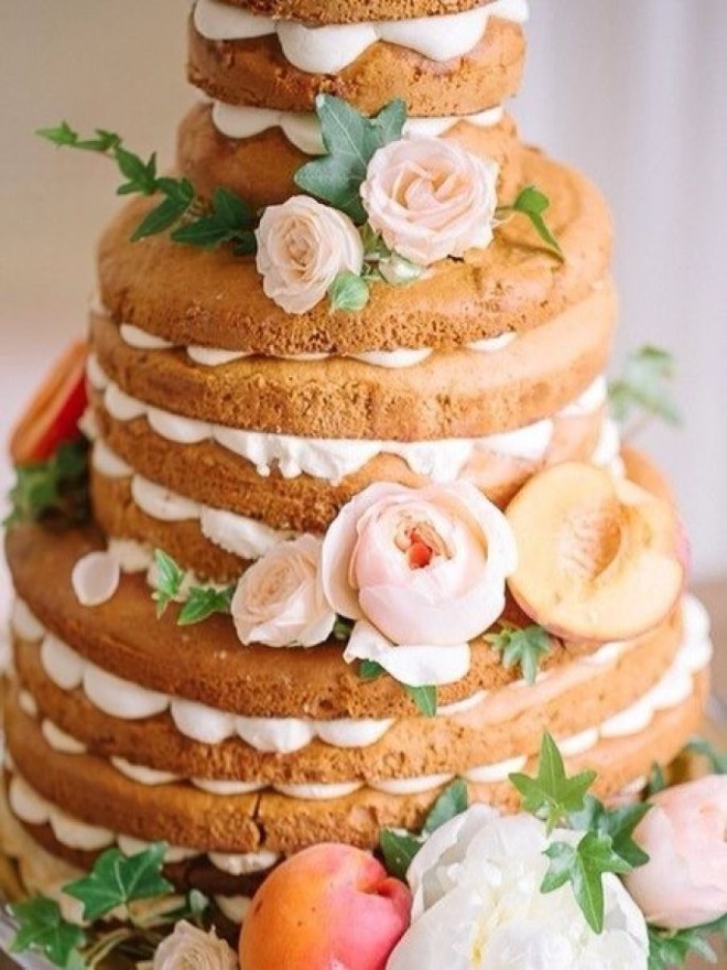 Naked poročna torta naredite sami