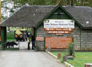Въезд в национальный парк Озеро Накуру