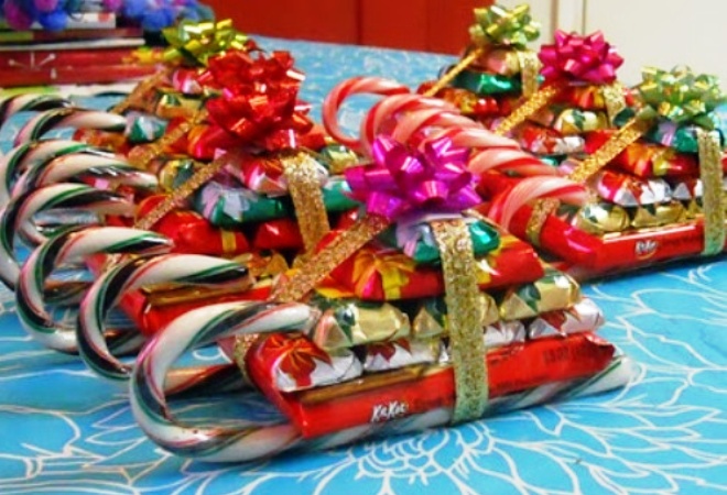 Vánoční řemesla ze sladkosti2