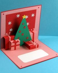 Како направити обичну Божићну картицу
