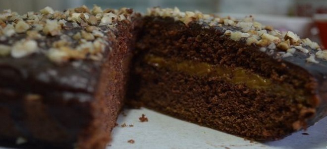 шоколадова торта с ядки рецепта