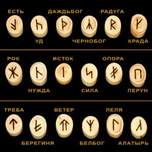 Stare słowiańskie runy amulety