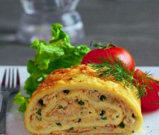 omeletní role s náplní
