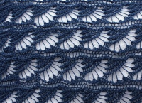 ażurowe wzory na drutach z igłami dziewiarskimi 9