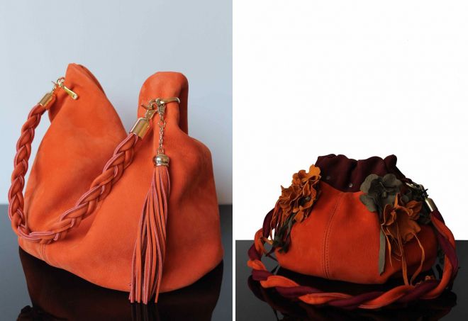 elegantna narančasta vreća