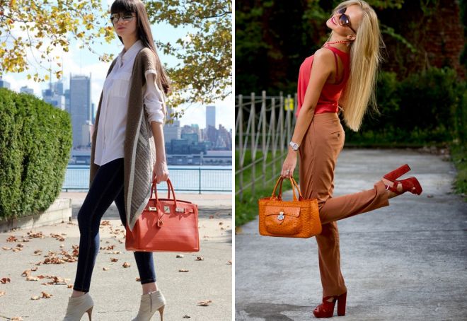 ženske torbice oranžne barve