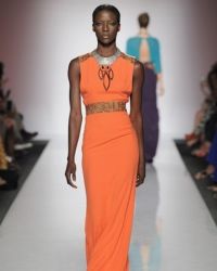 Pomarańczowa sukienka 9
