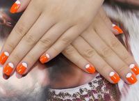 pomarańczowy manicure 5