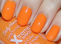 manicure pomarańczowy 7