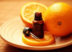 oranžová olejová aplikace