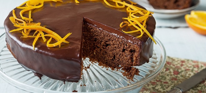 Čokoládově oranžový koláč