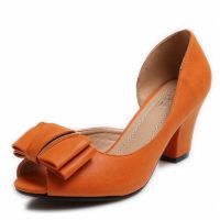 Oranžová obuv 2