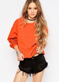 оранжев пуловер 11