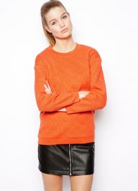 оранжев пуловер 12