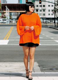 оранжев пуловер 17