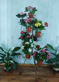 zewnętrzny metalowy stojak na kwiaty 8