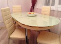 Ovalne zložljive kuhinjske mize 8